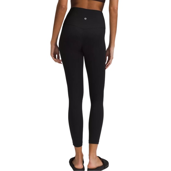 lululemon athletica Pants - Lululemon Solid Black Leggings Ankle High Waisted Pant Tights Athletic Size 6
